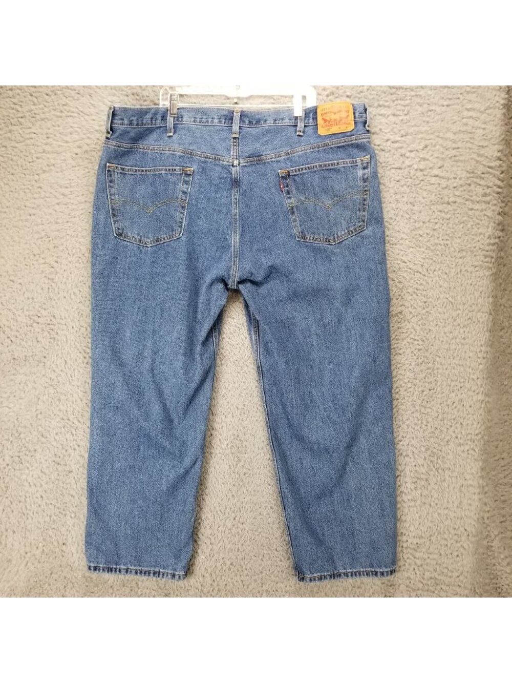 Levis Jeans Mens 48x30 Blue 550 100% Cotton Relaxed Fit Tapered *Read*
